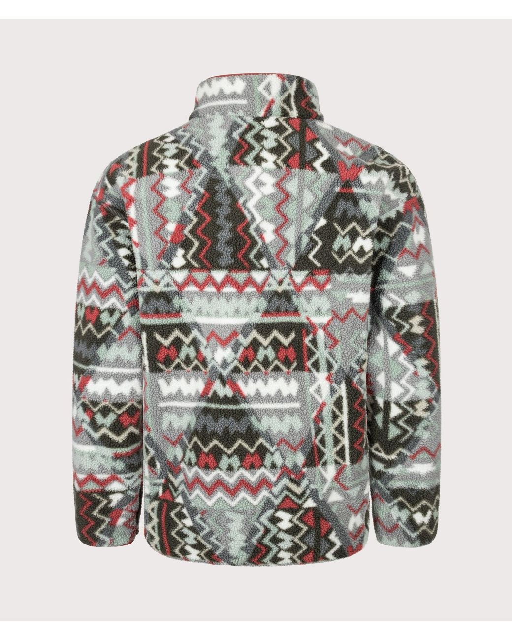 Columbia Gray Regular Fit Helvetia Ii Printed Half Snap Fleece for men