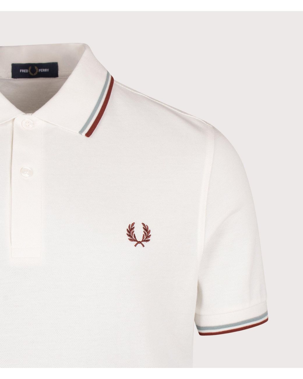 Fred Perry Natural Regular Fit Twin Tipped Polo Shirt for men