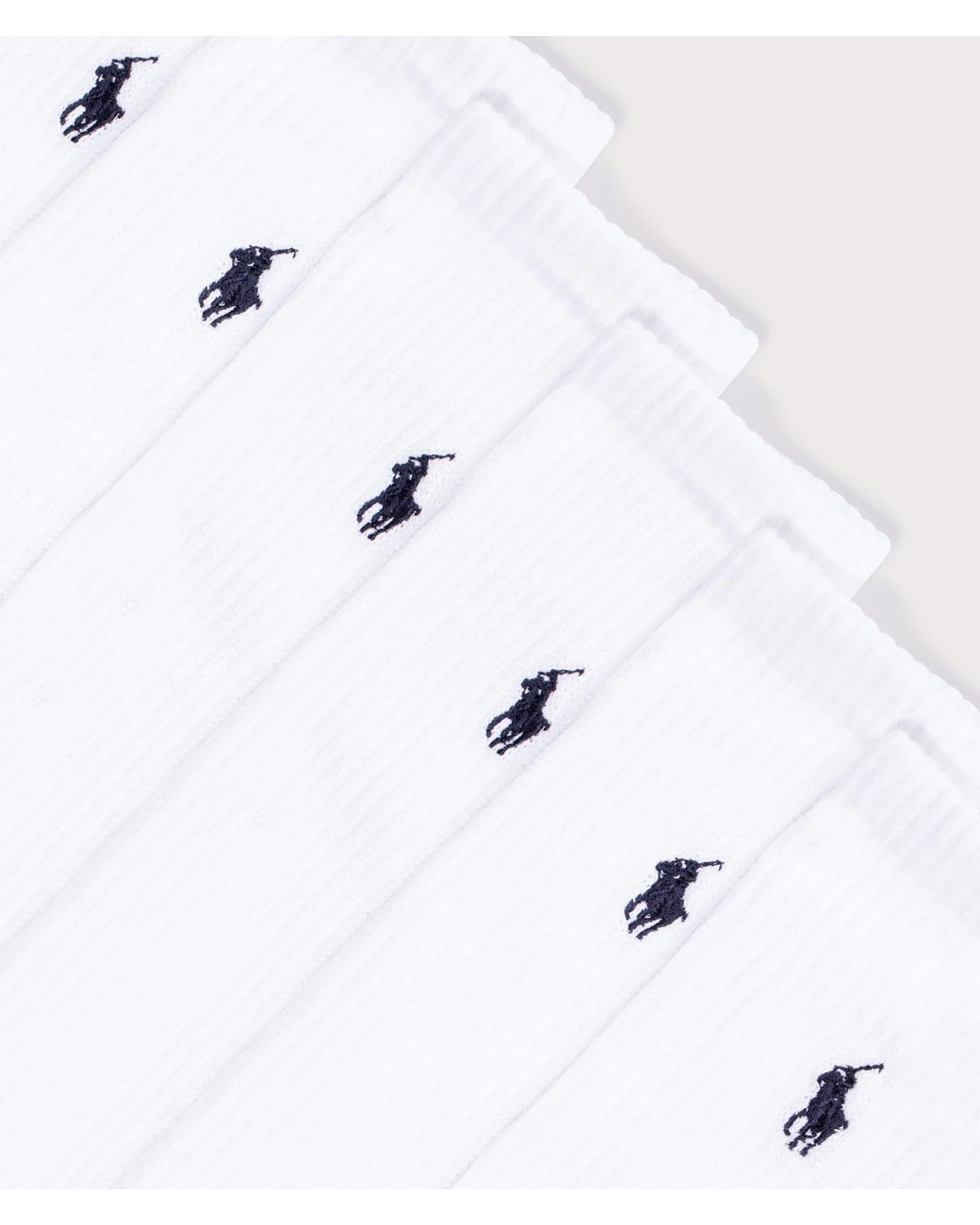 Polo Ralph Lauren White 6 Pack Of Stretch Crew Socks for men