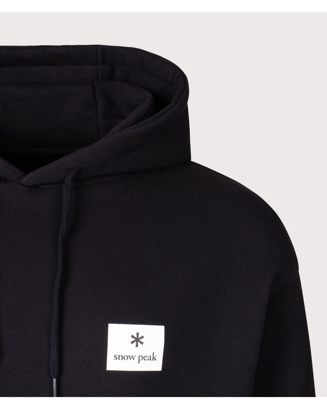 Snow Peak Blue New Standard Square Logo Hoodie for men