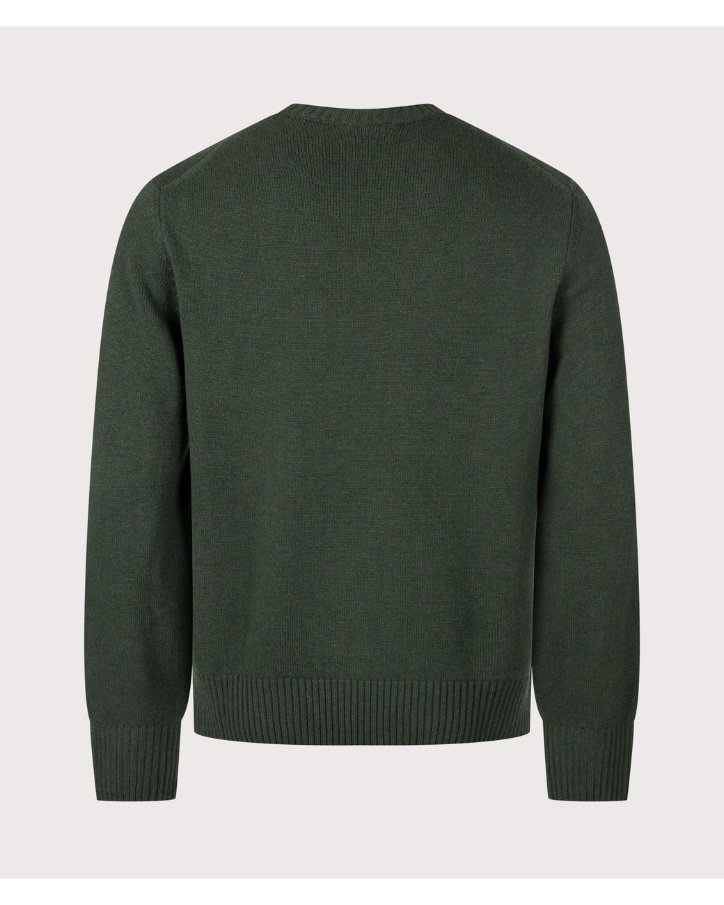 Lacoste Green Classic Fit Wool Crewneck Jumper for men