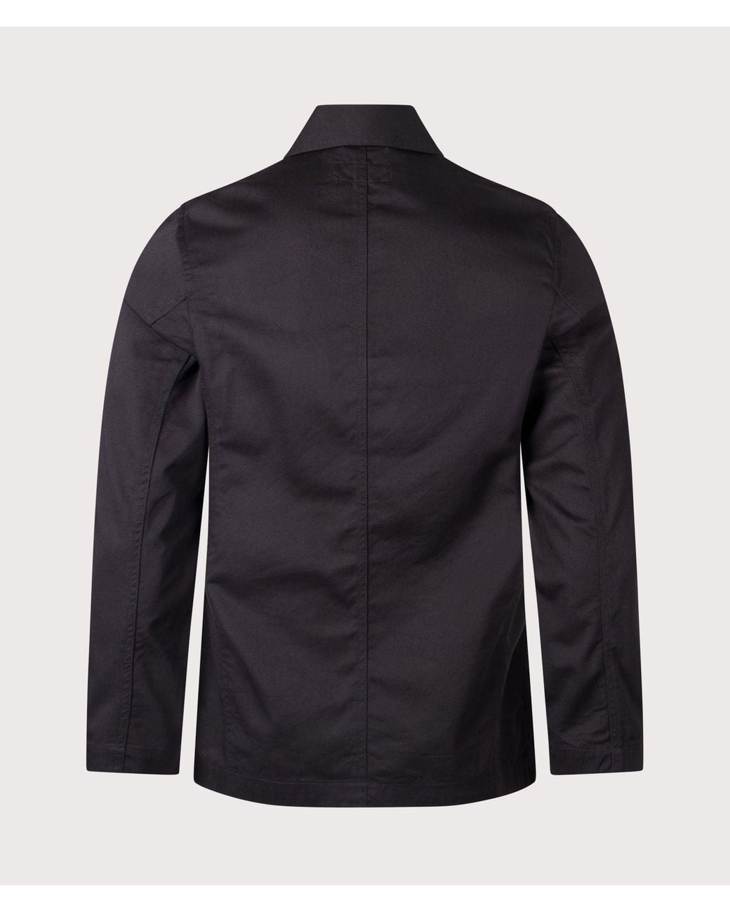 Universal Works Black Twill Bakers Jacket for men