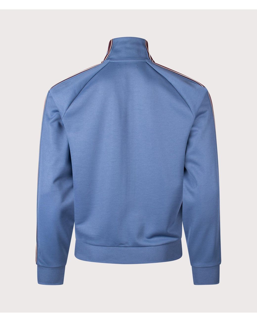 Fred Perry Blue Regular Fit Tramline Tape Track Jacket for men