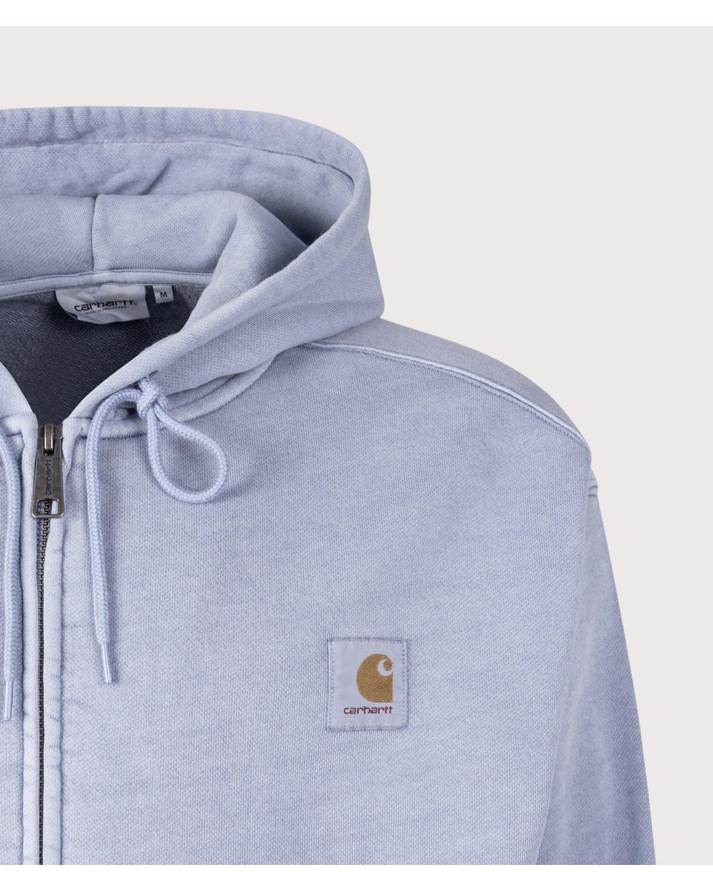 Carhartt Blue Balloon Fit Nelson Zip Through Hoodie for men