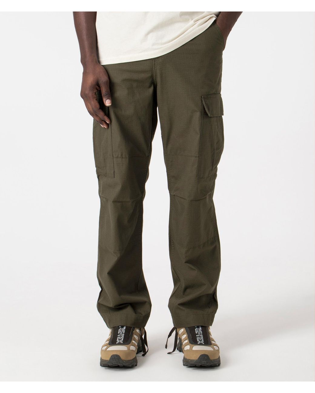 Carhartt Green Regular Fit Cargo Pants for men