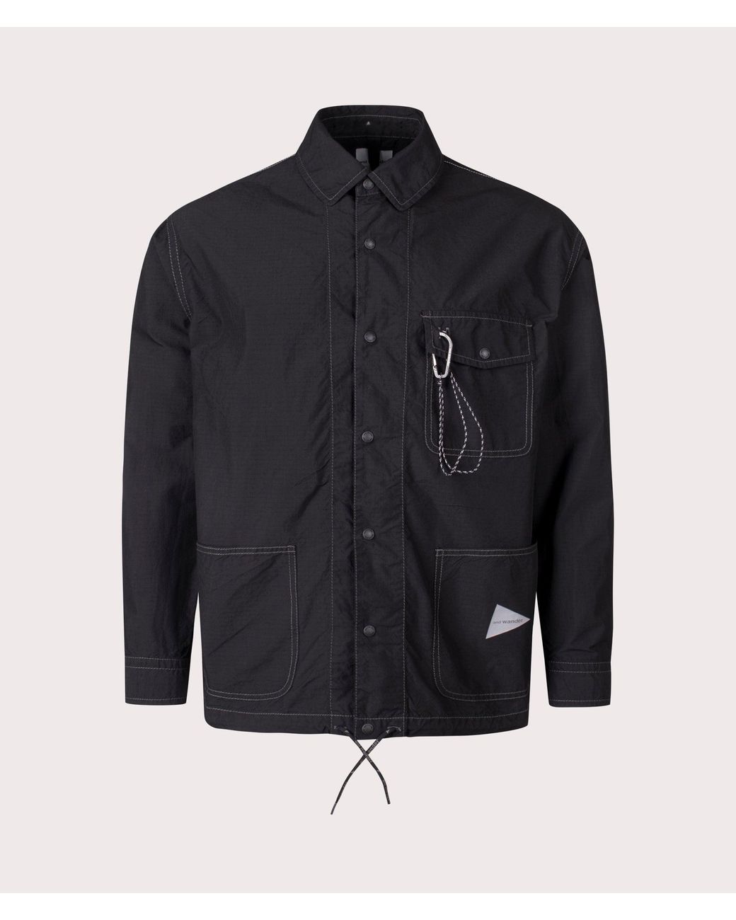 and wander Cordura Cotton Rip Shirt Jacket in Blue for Men | Lyst UK