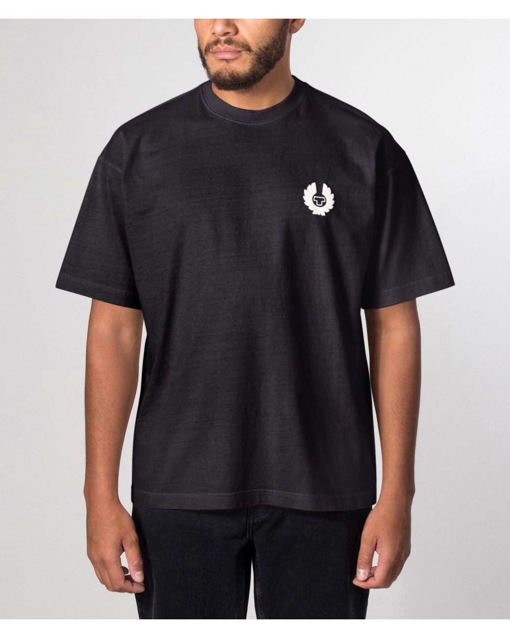 Belstaff Blue Oversized Fit Competition T-Shirt for men