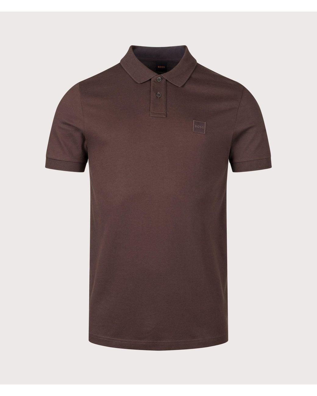 Boss Brown Slim Fit Passenger Polo Shirt for men