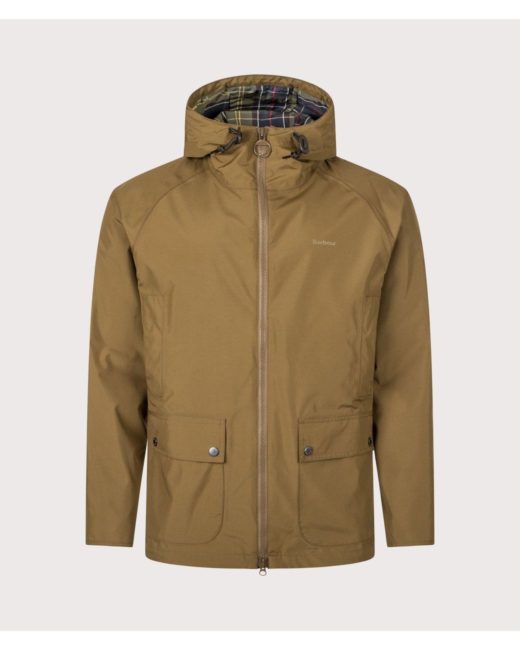 Barbour Green Hooded Domus Waterproof Jacket for men
