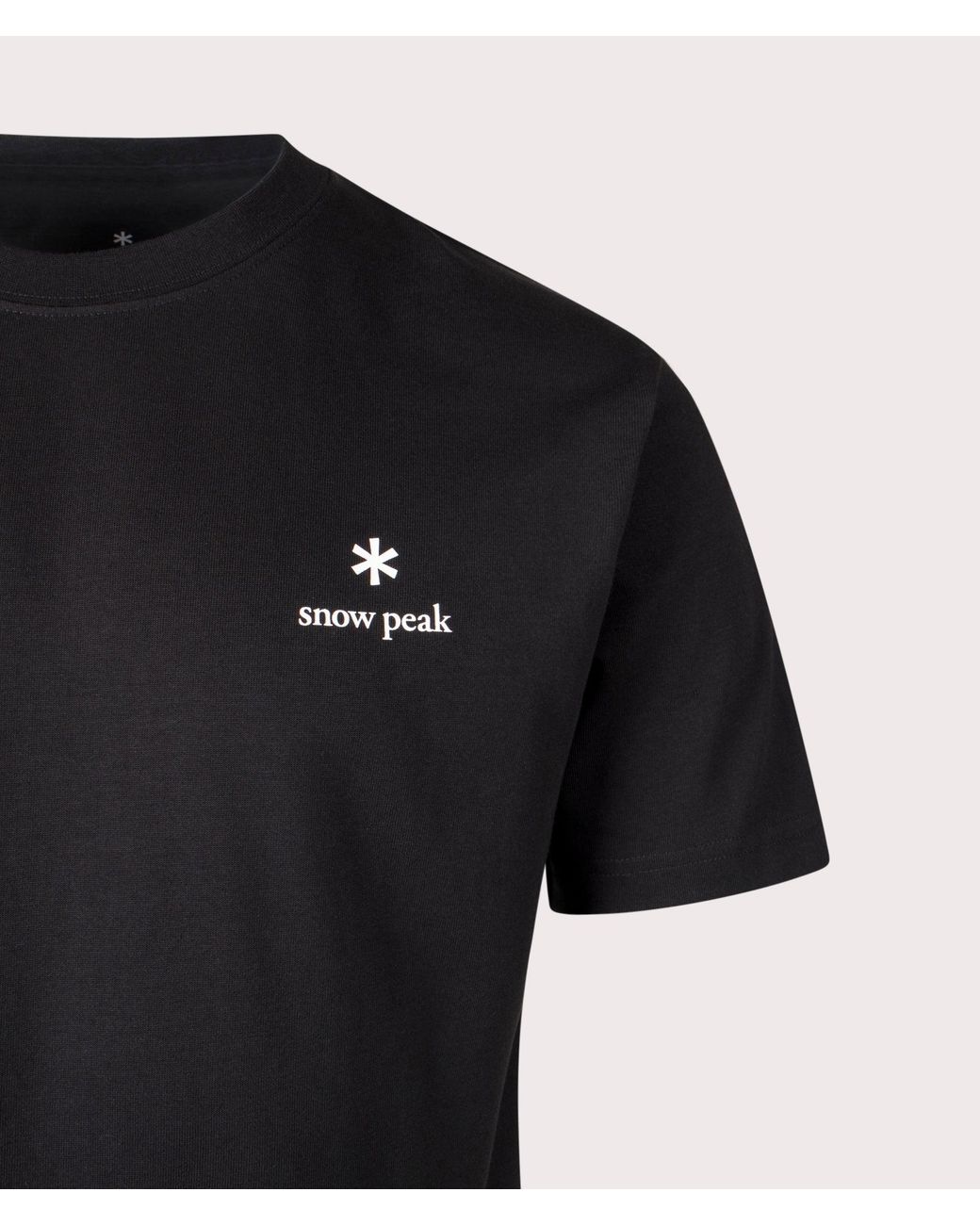 Snow Peak Black New Standard Logo T-Shirt for men
