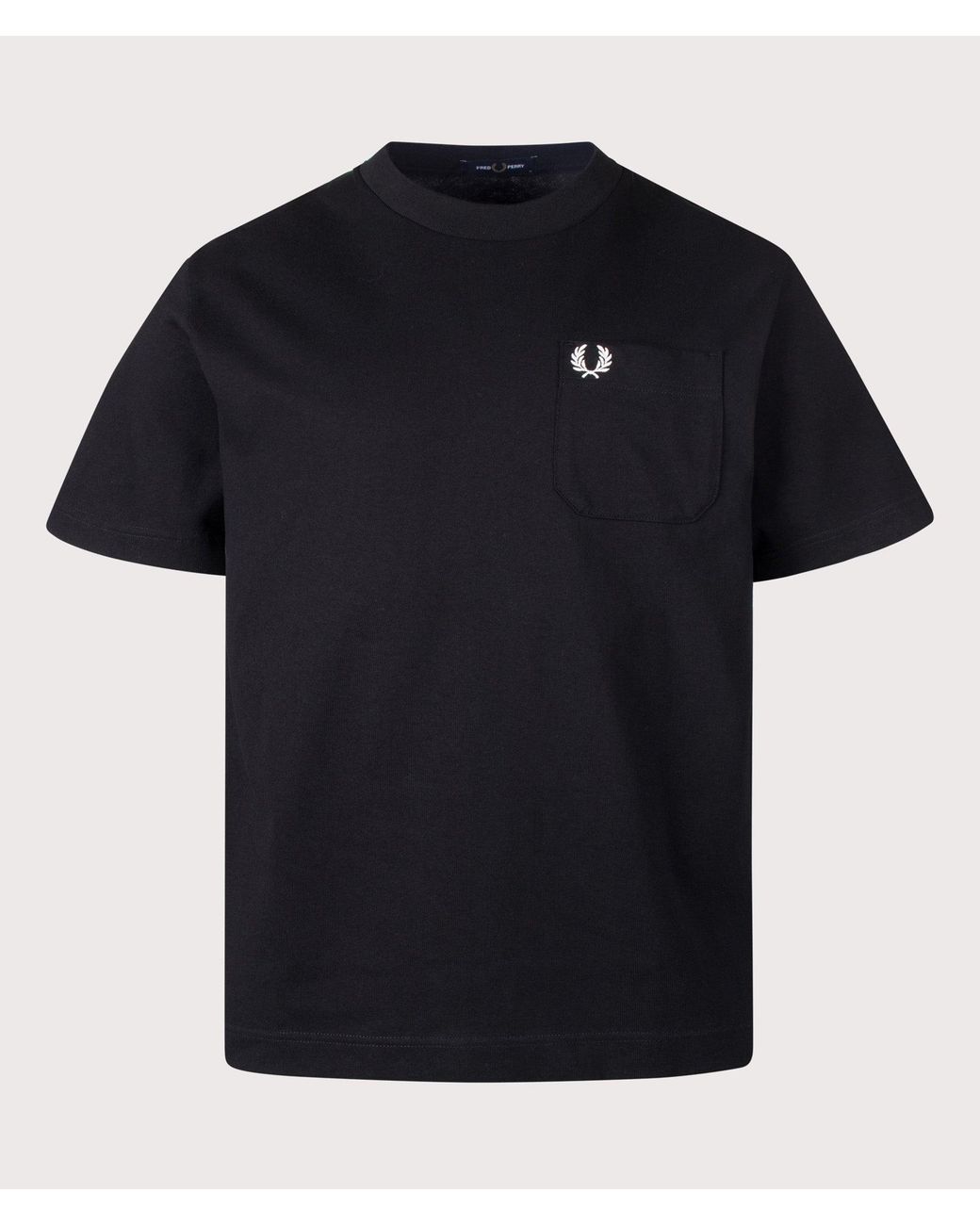 Fred Perry Black Relaxed Fit T-Shirt for men