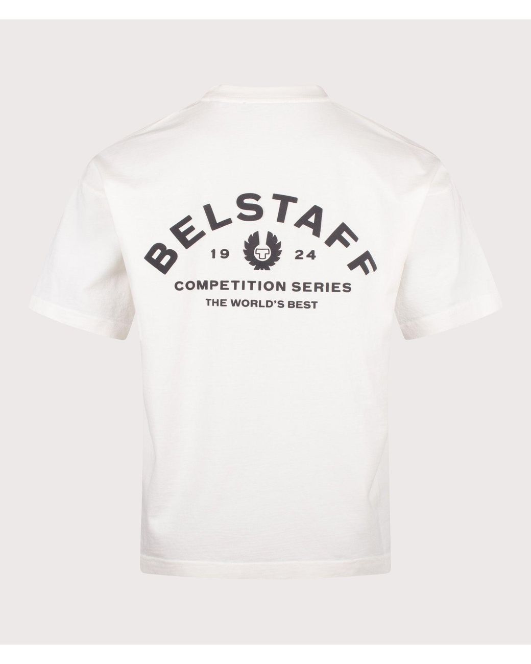 Belstaff White Oversized Fit Competition T-Shirt for men