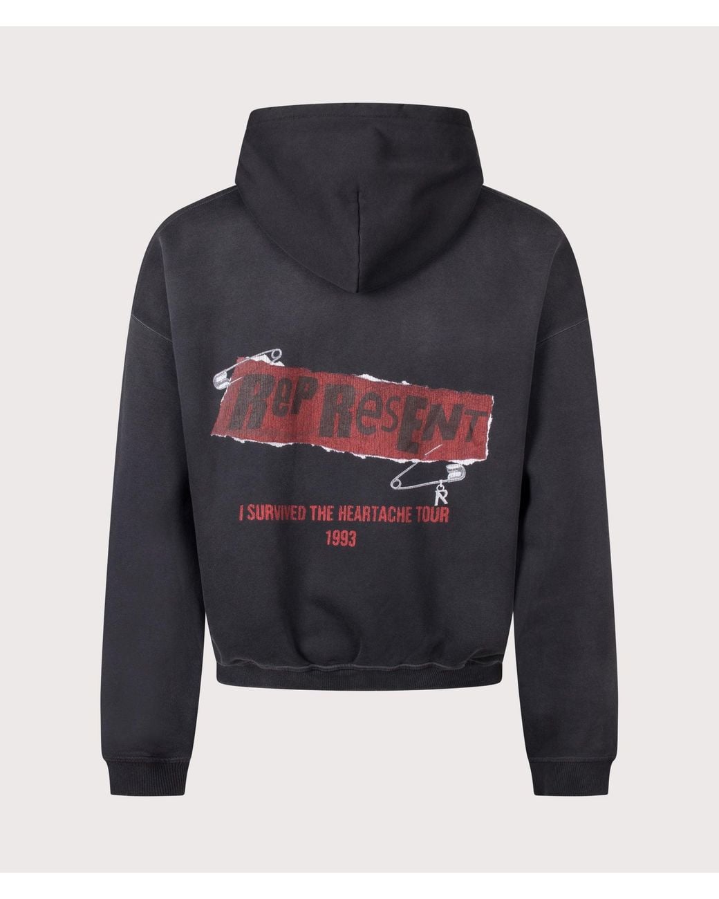 Represent Blue Oversized Fit Ransom Hoodie for men