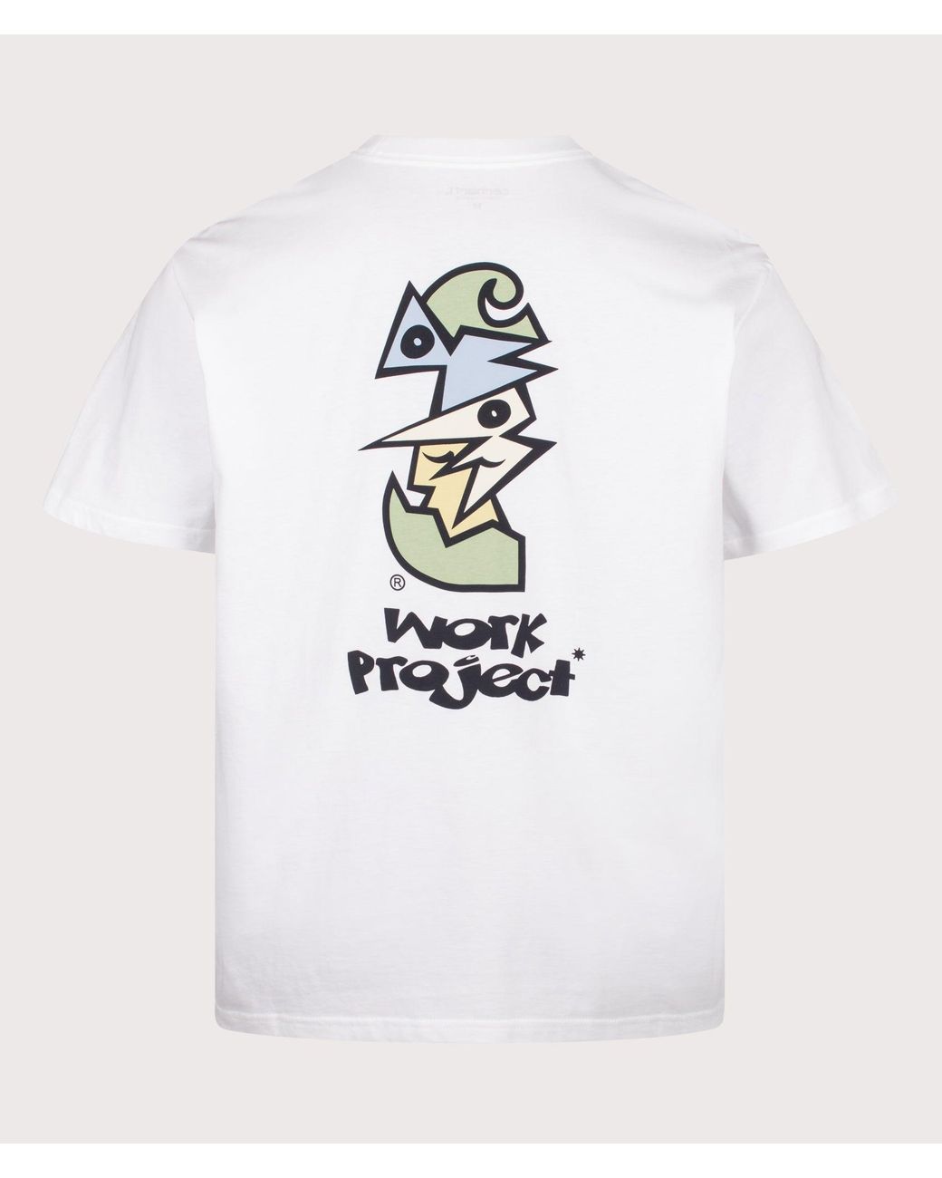 Carhartt White Loose Fit Cubist T-Shirt for men