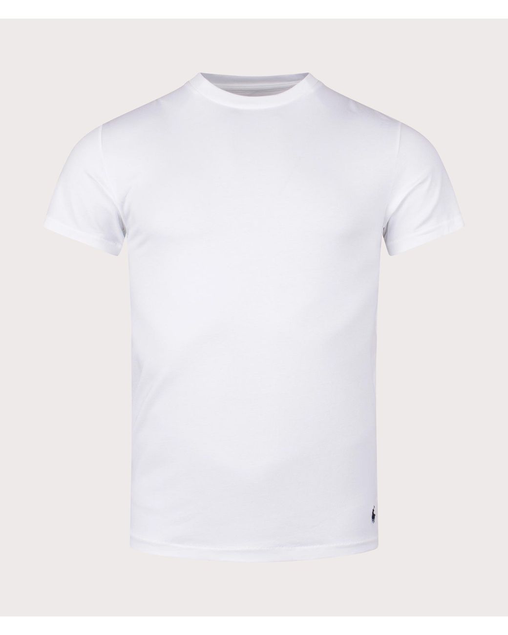 Polo Ralph Lauren White 2 Pack Slim Fit Crewneck Undershirt T-Shirt for men