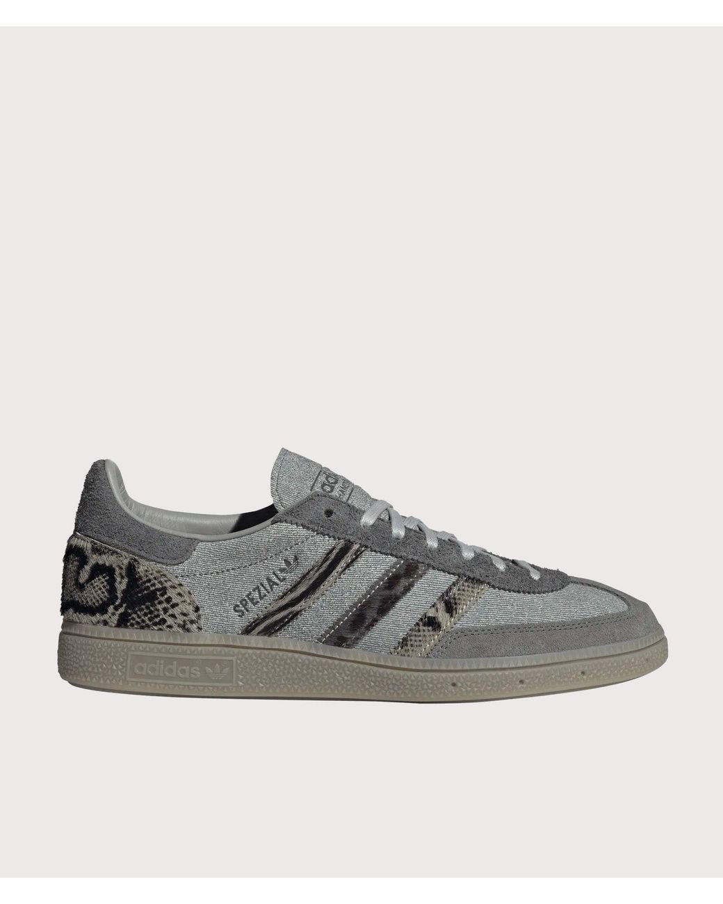 Adidas Gray Animal Print Handball Spezial Trainers for men