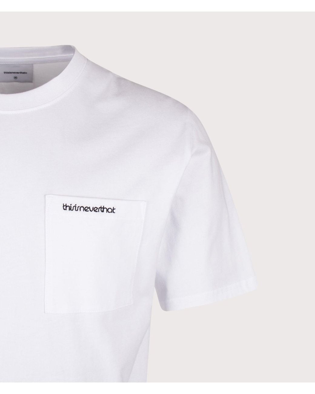 Thisisneverthat White Regular Fit Basic Pocket T-Shirt for men