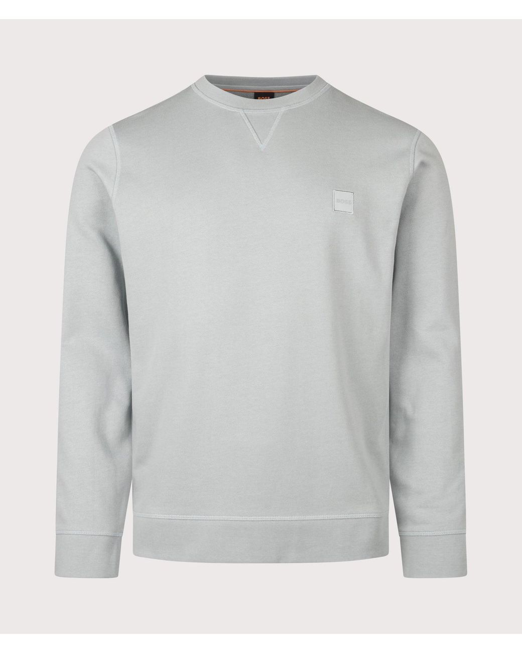 Boss Gray Regular Fit Westart Sweatshirt for men