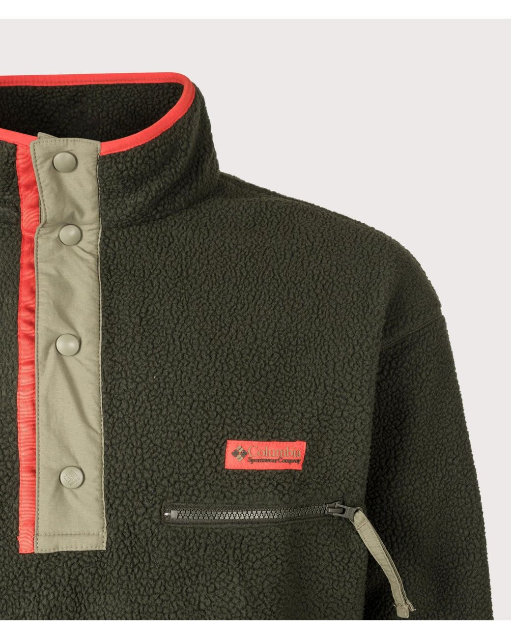 Columbia Green Regular Fit Helvetia Ii Half Snap Fleece for men
