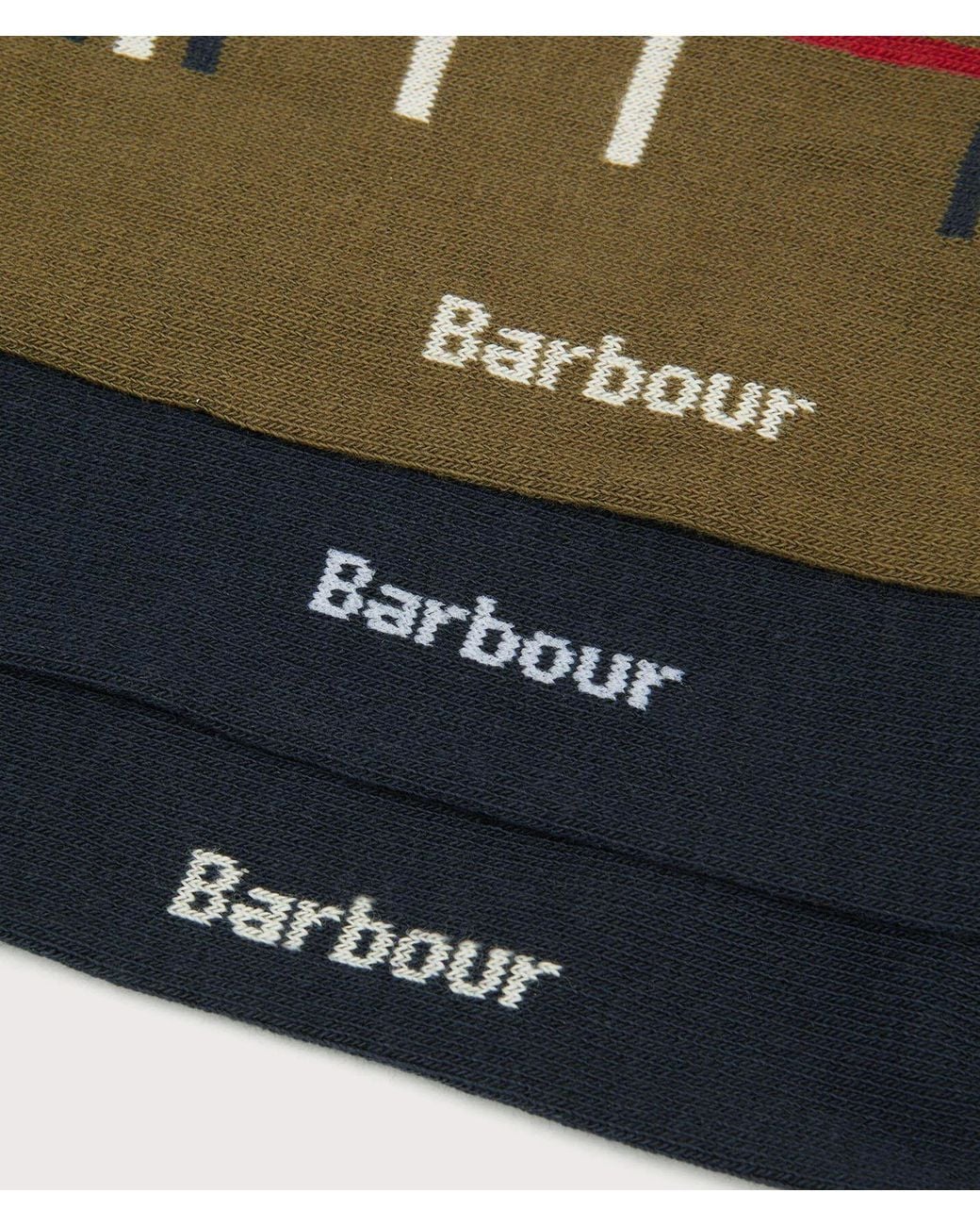 Barbour Black Tartan Socks Gift Box for men