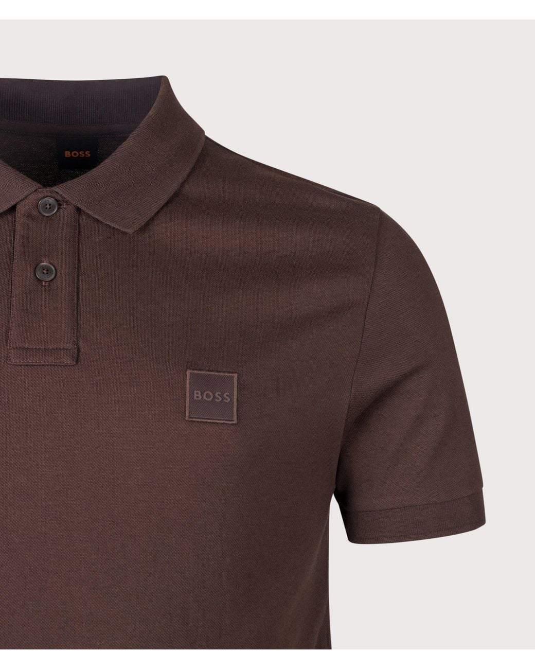 Boss Brown Slim Fit Passenger Polo Shirt for men