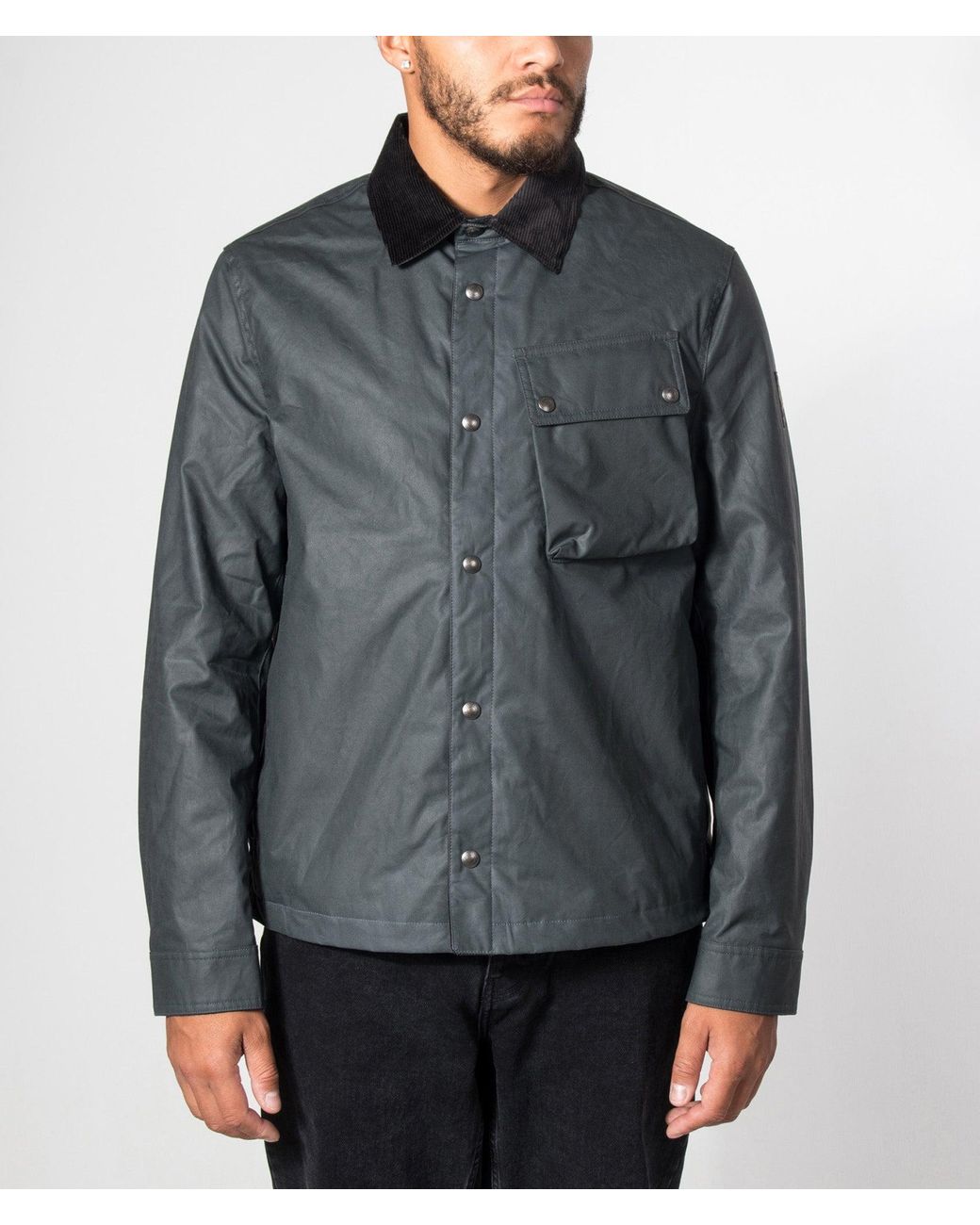 Belstaff Gray Regular Fit Ground Jacket for men