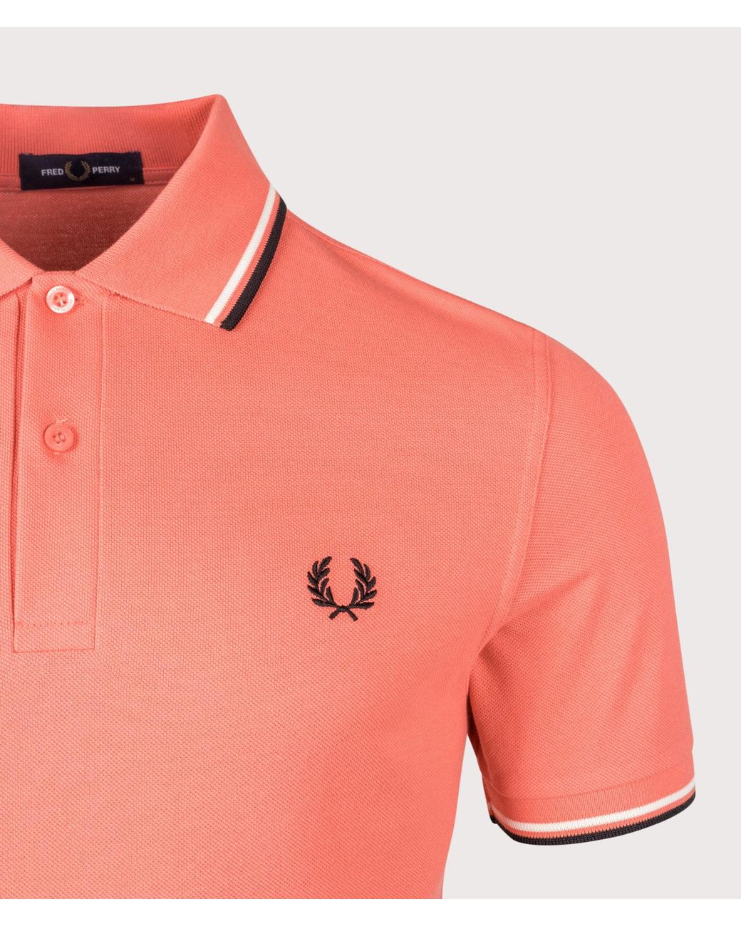 Fred Perry Pink Regular Fit Twin Tipped Polo Shirt for men