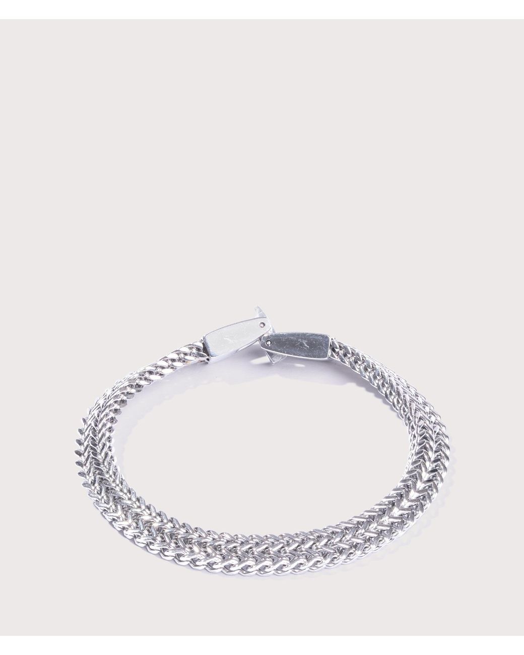 Mysterious Jeweller Natural Stainless Steel Keel Link Bracelet for men