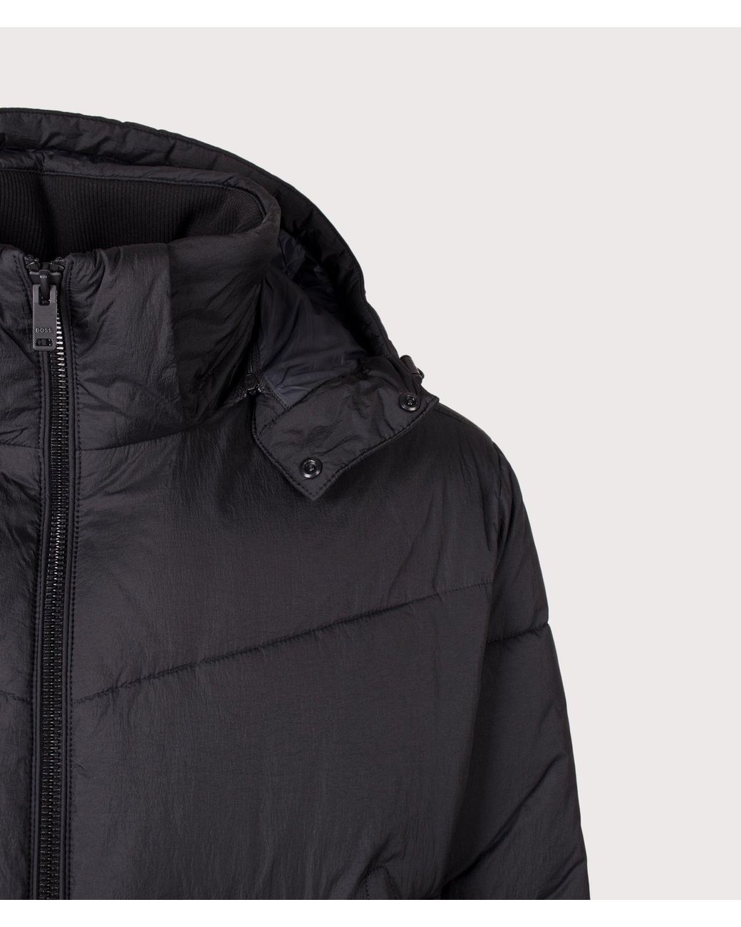 Boss Blue Oversized Fit Obore Puffer Jacket for men