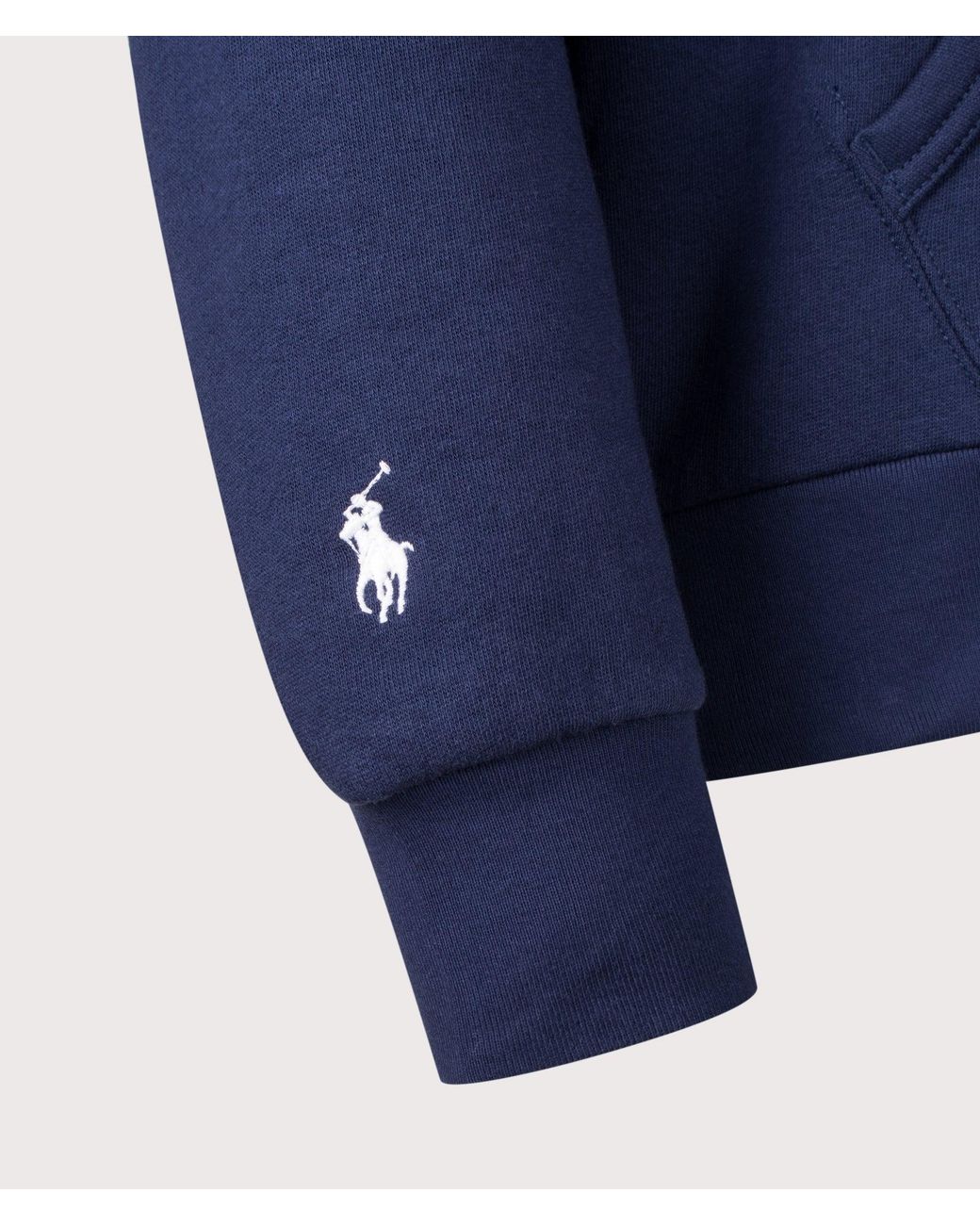 Polo Ralph Lauren Blue Logo Fleece Hoodie for men