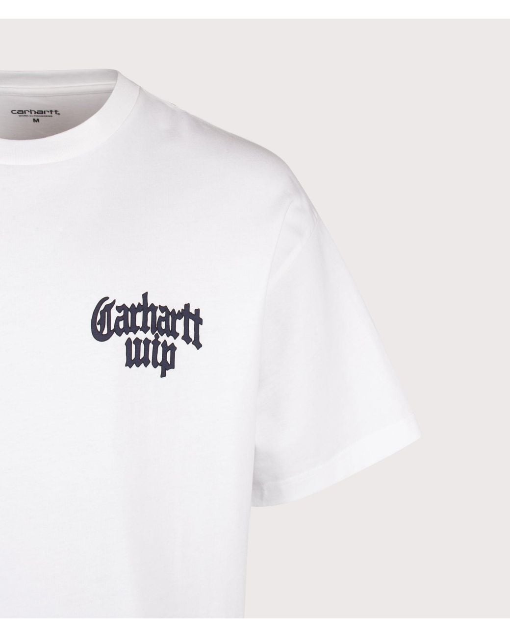 Carhartt White Oversized Fit Blackletter T-Shirt for men