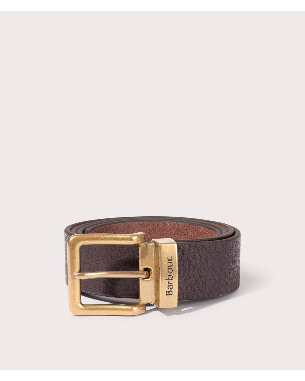 Barbour Pink Blakely Leather Belt for men
