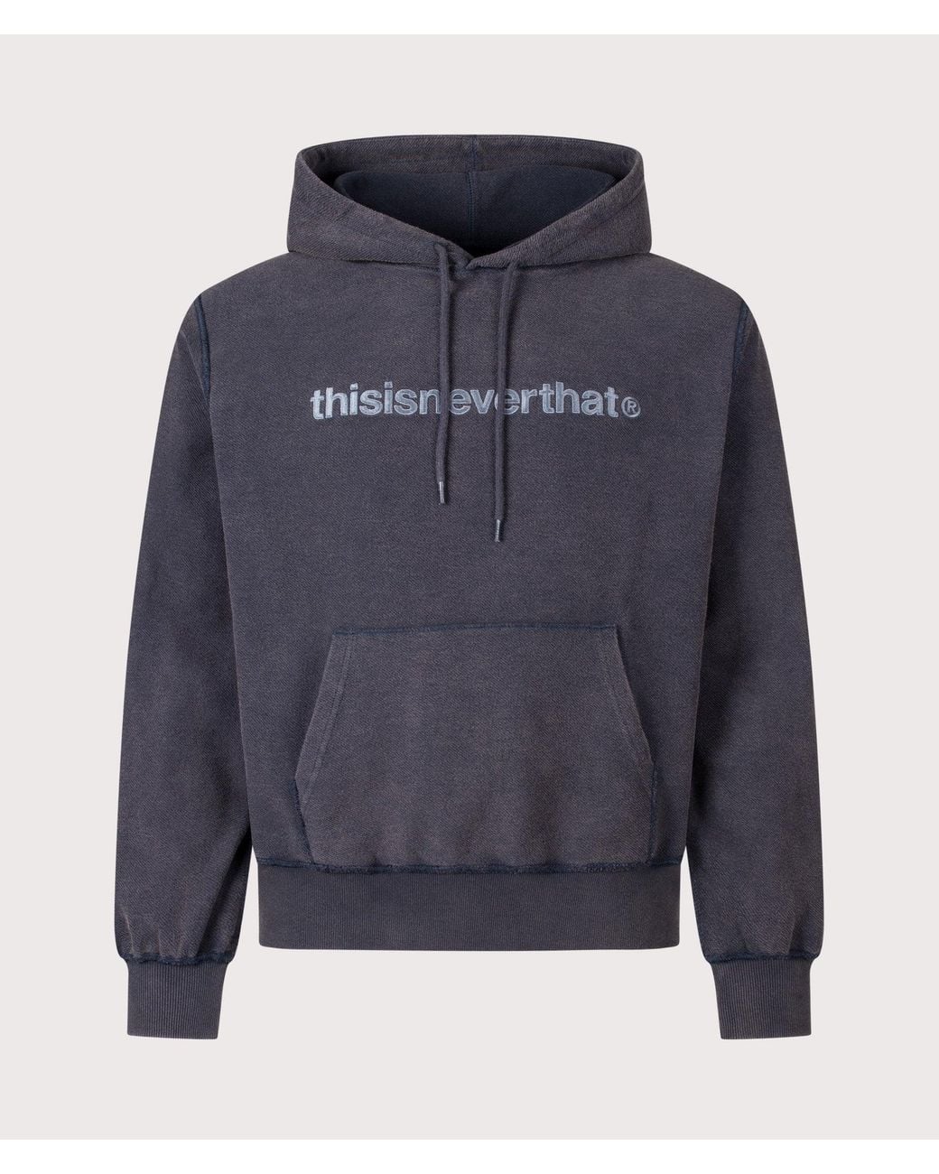 Thisisneverthat Blue Regular Fit T-Logo Hoodie for men