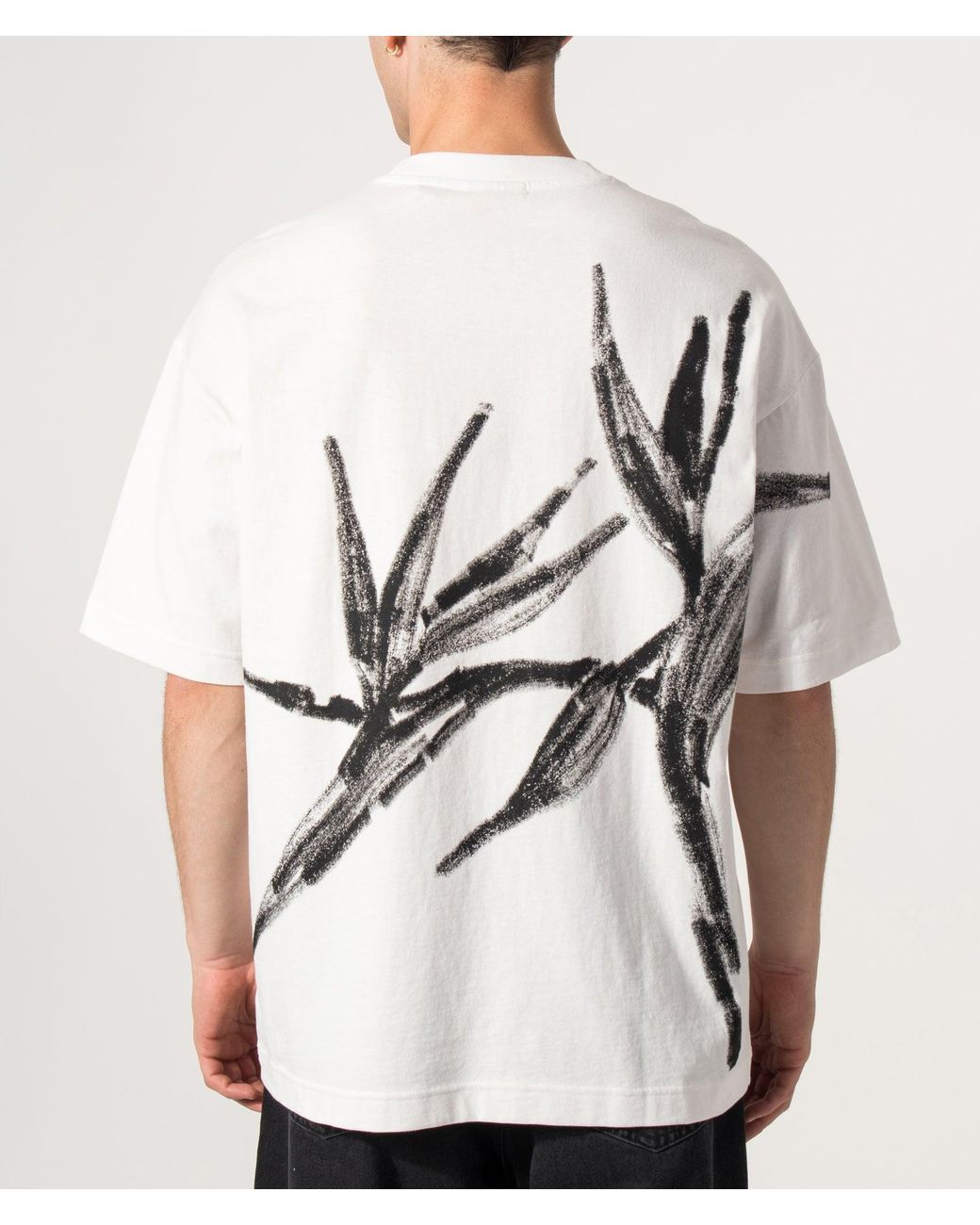 HUGO White Oversized Dariso T-Shirt for men
