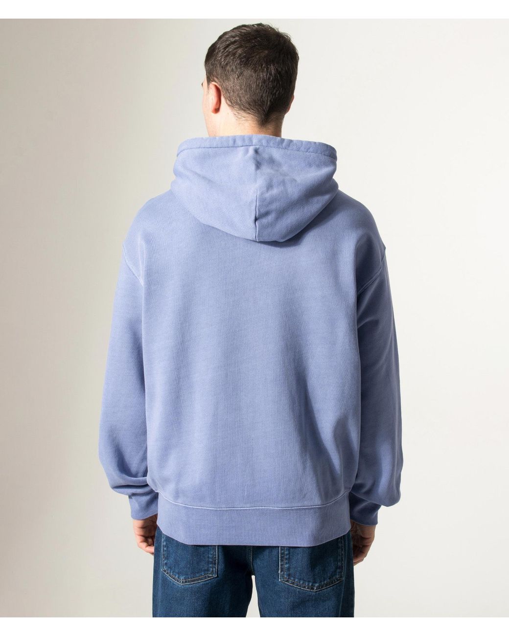 Carhartt Blue Balloon Fit Nelson Zip Through Hoodie for men