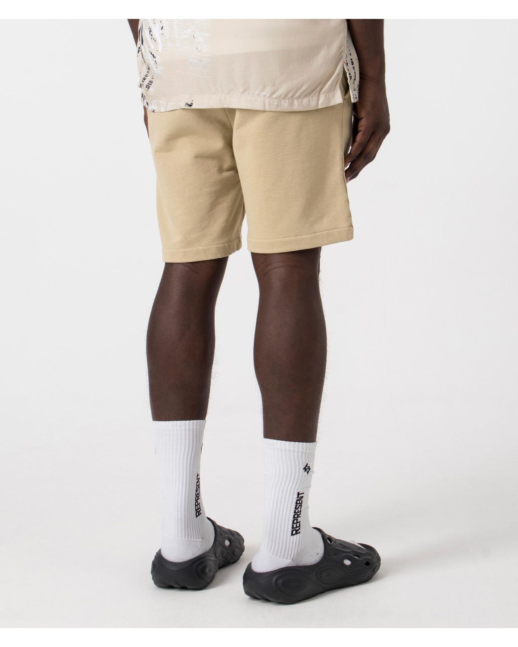 Polo Ralph Lauren Athletic Sweat Shorts in Natural for Men Lyst UK