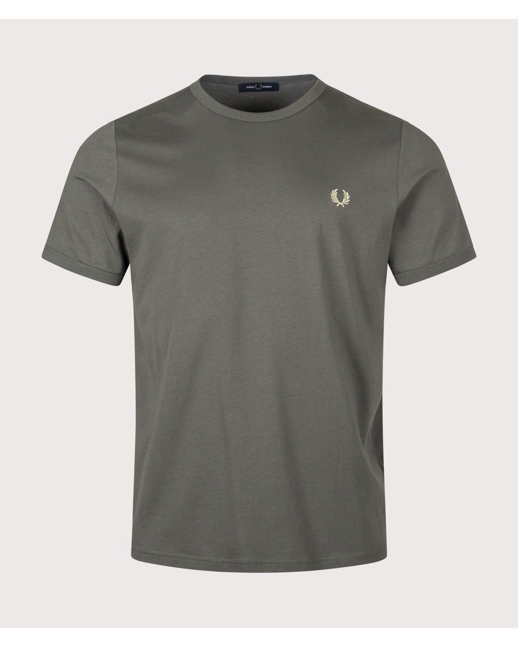 Fred Perry Gray Regular Fit Ringer T-Shirt for men
