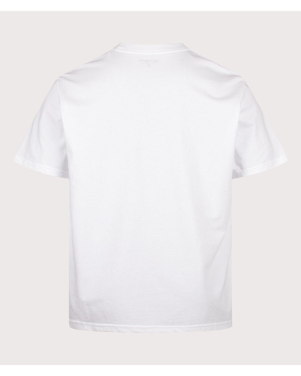 Carhartt White Loose Fit Bumper Stickers T-Shirt for men
