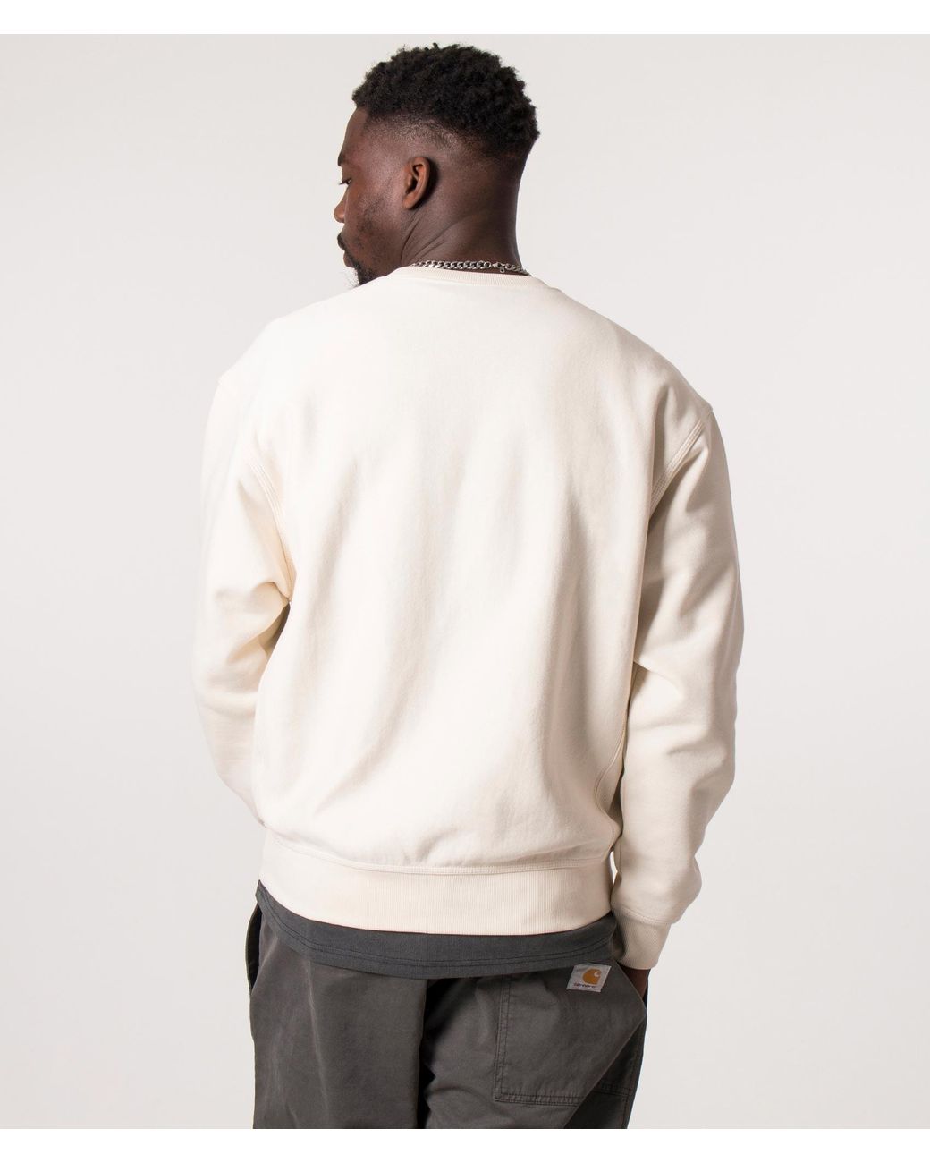 Carhartt Natural Loose Fit American Script Sweatshirt for men
