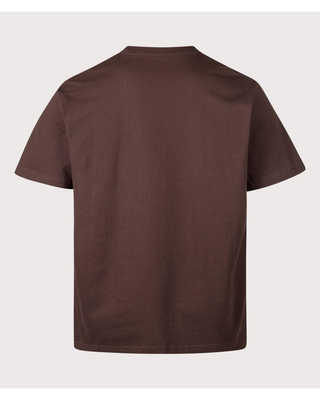Carhartt Brown Loose Fit Chase T-Shirt for men