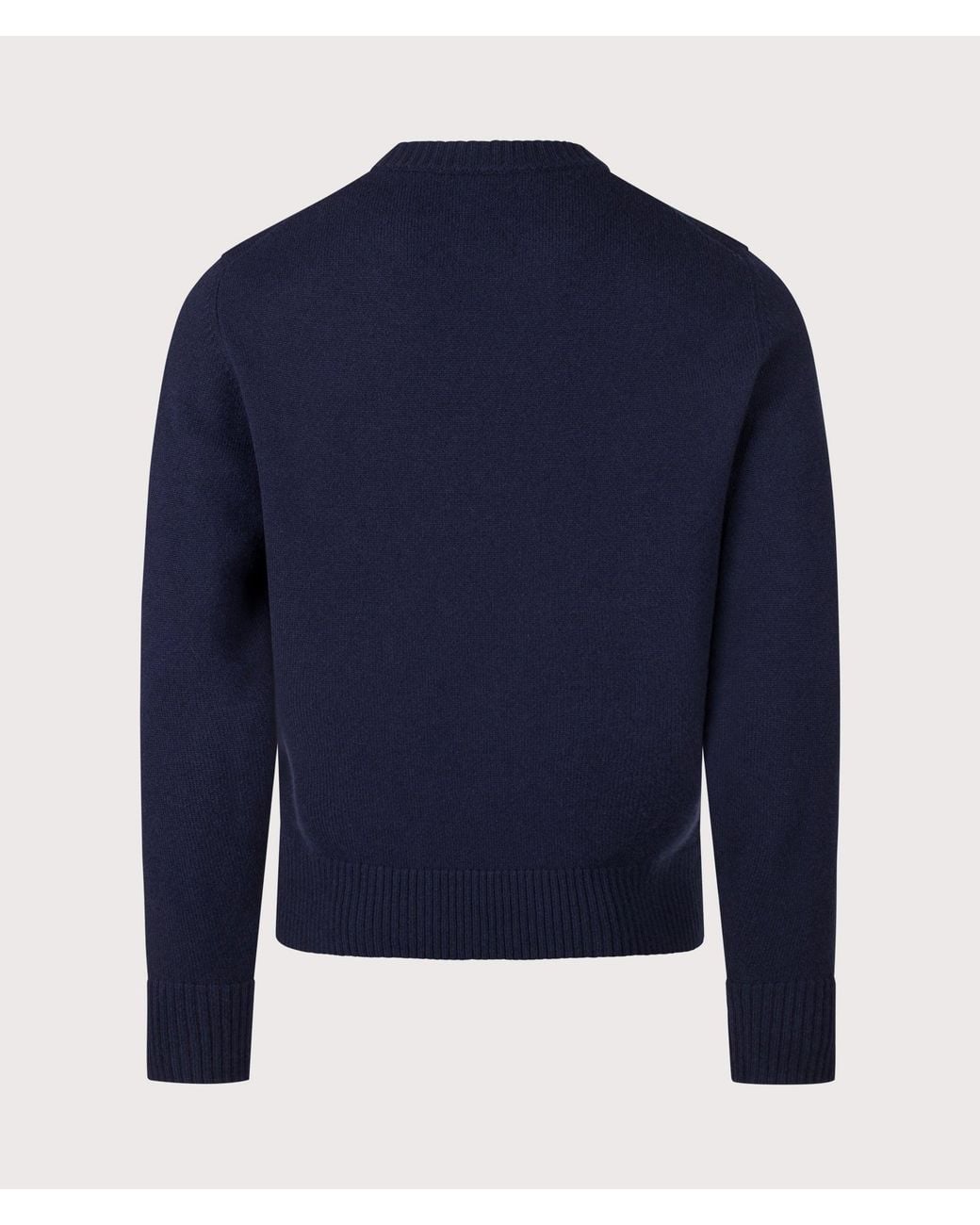 Norse Projects Blue Stensmark Merino Lambswool Knit Jumper for men