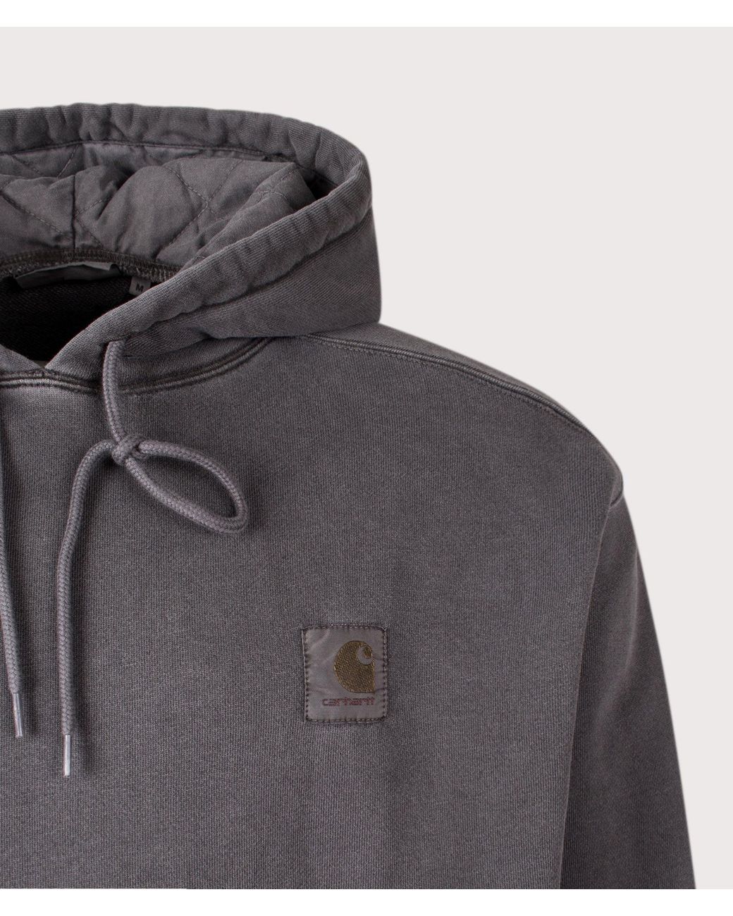 Carhartt Gray Balloon Fit Nelson Hoodie (Fits Big To Size) for men