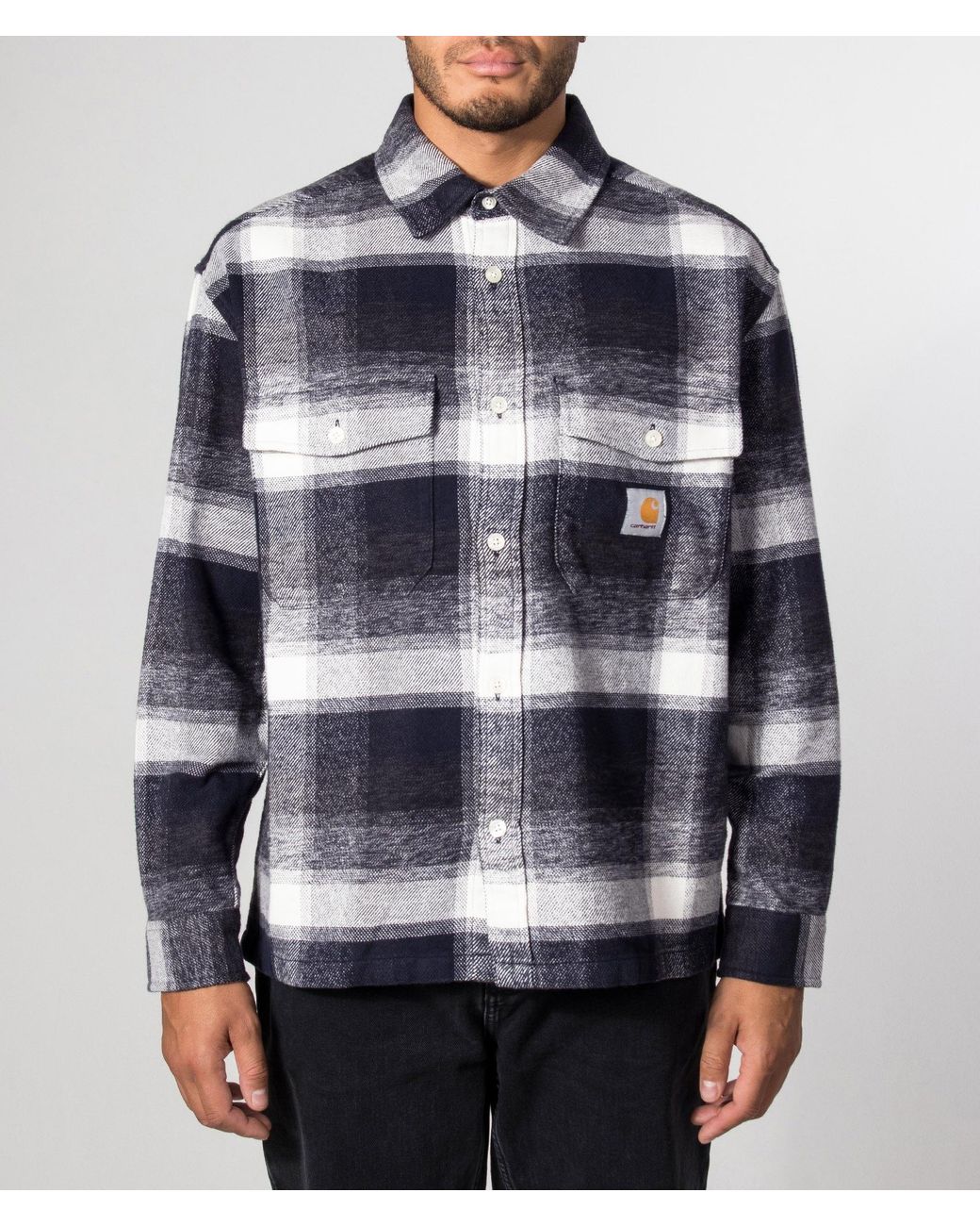 Carhartt Blue Regular Fit Esterson Shirt for men