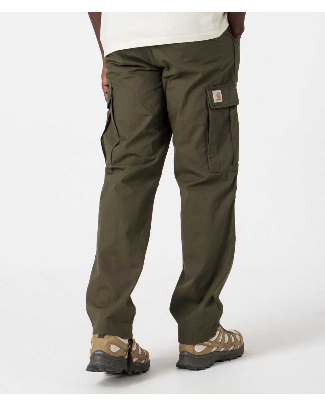 Carhartt Green Regular Fit Cargo Pants for men