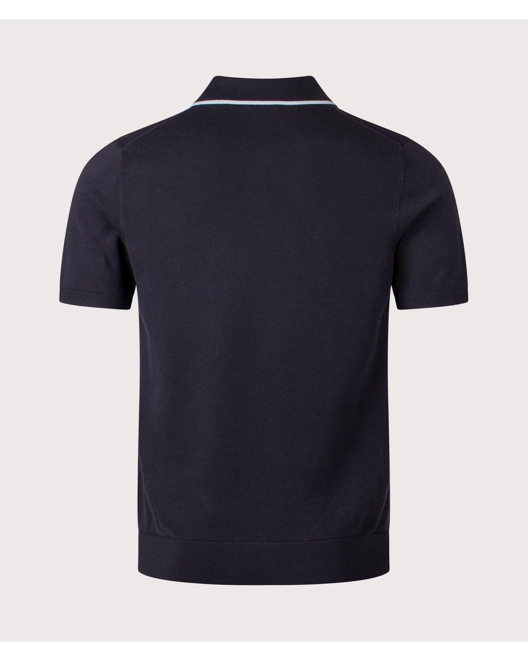 Paul Smith Blue Regular Fit Knit Polo Shirt for men