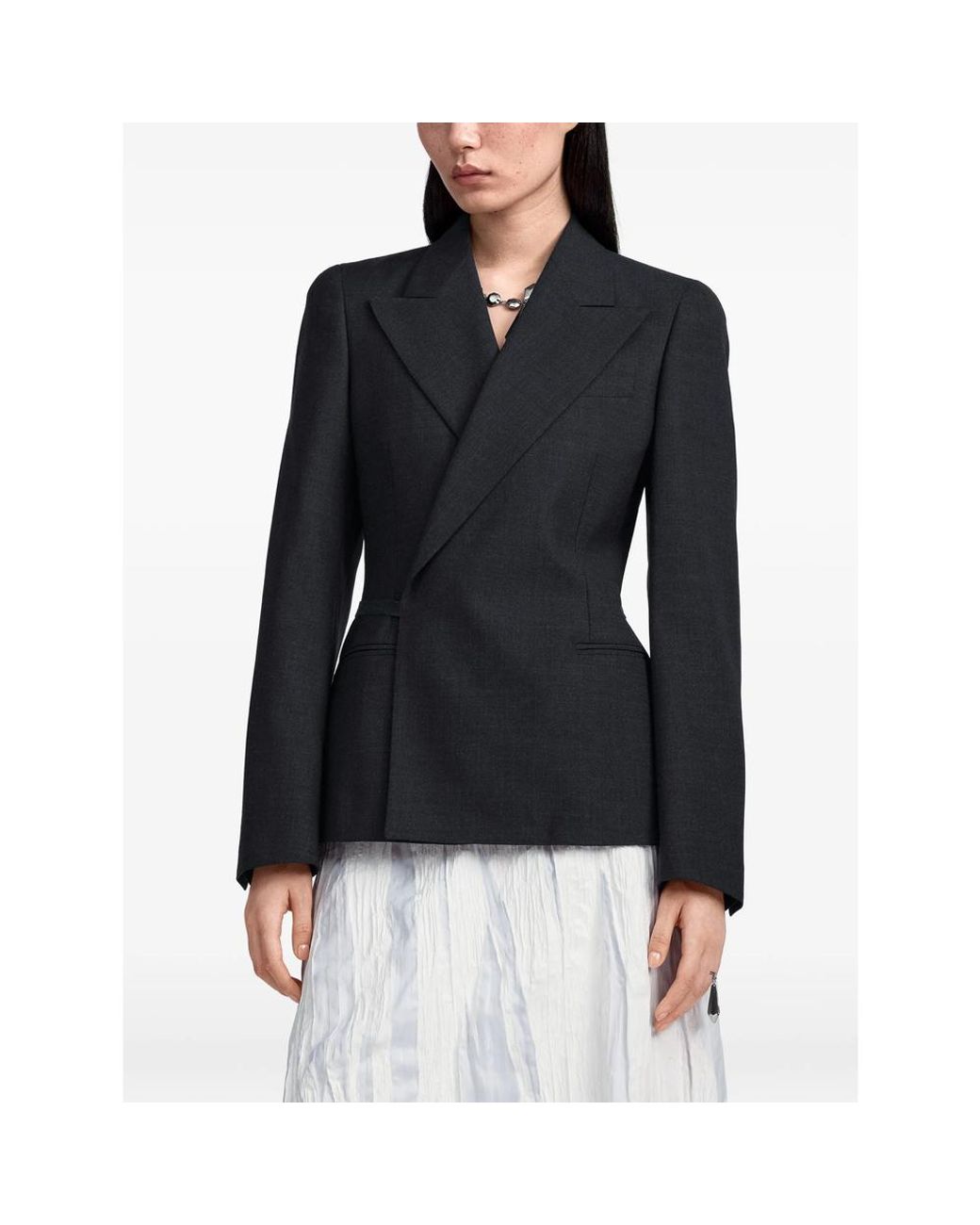 Maison Margiela Black Wrap Belt Blazer