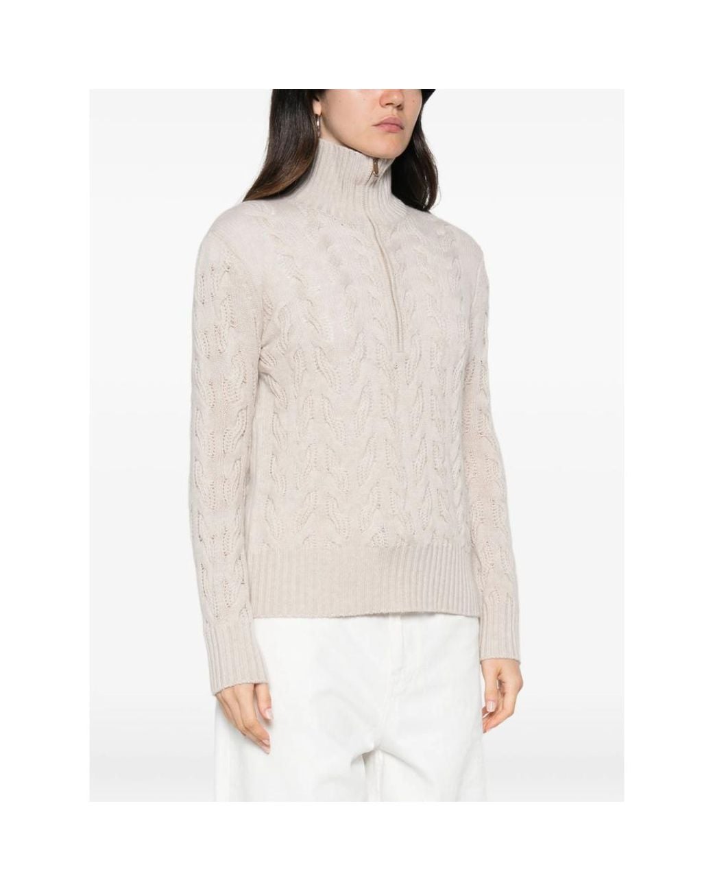 Max Mara White Neutrals Knitwear