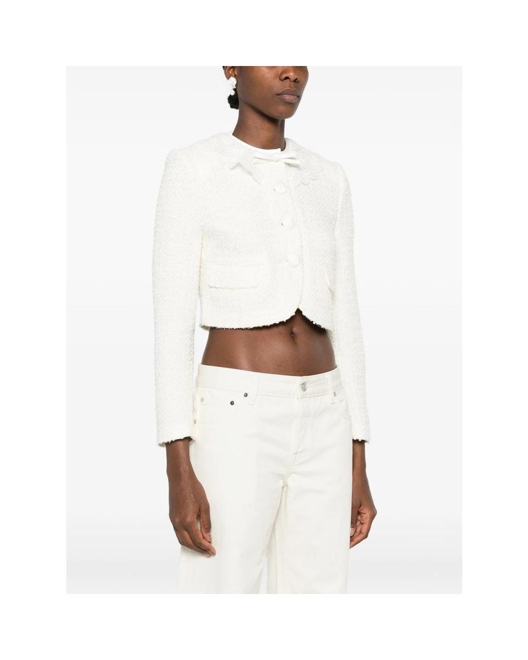 Self-Portrait White Neutrals Jackets