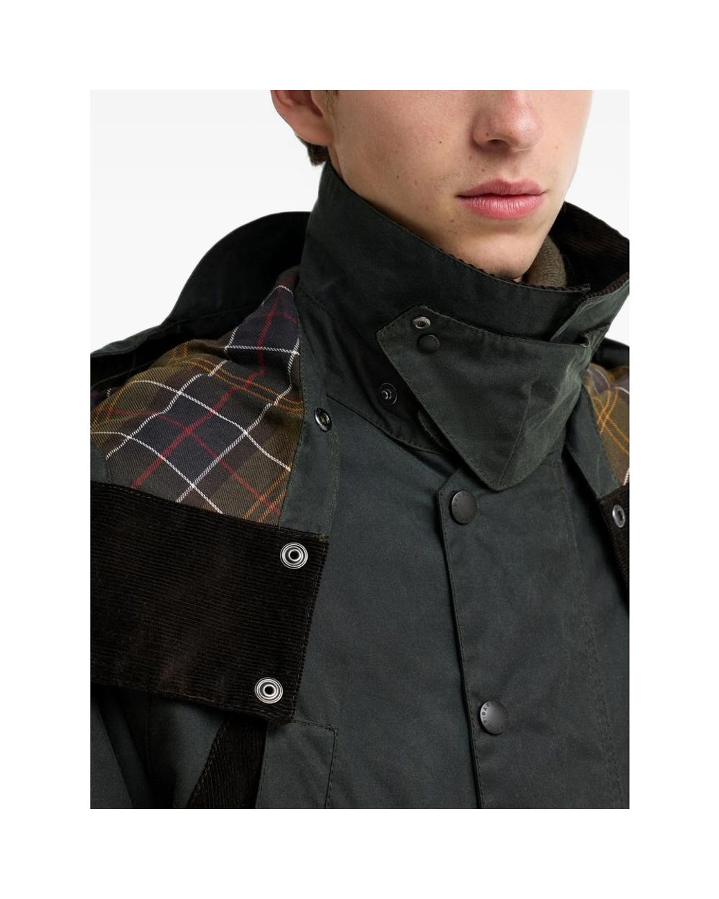 Barbour X Norbit Black Waxed-Cotton Hooded Jacket for men