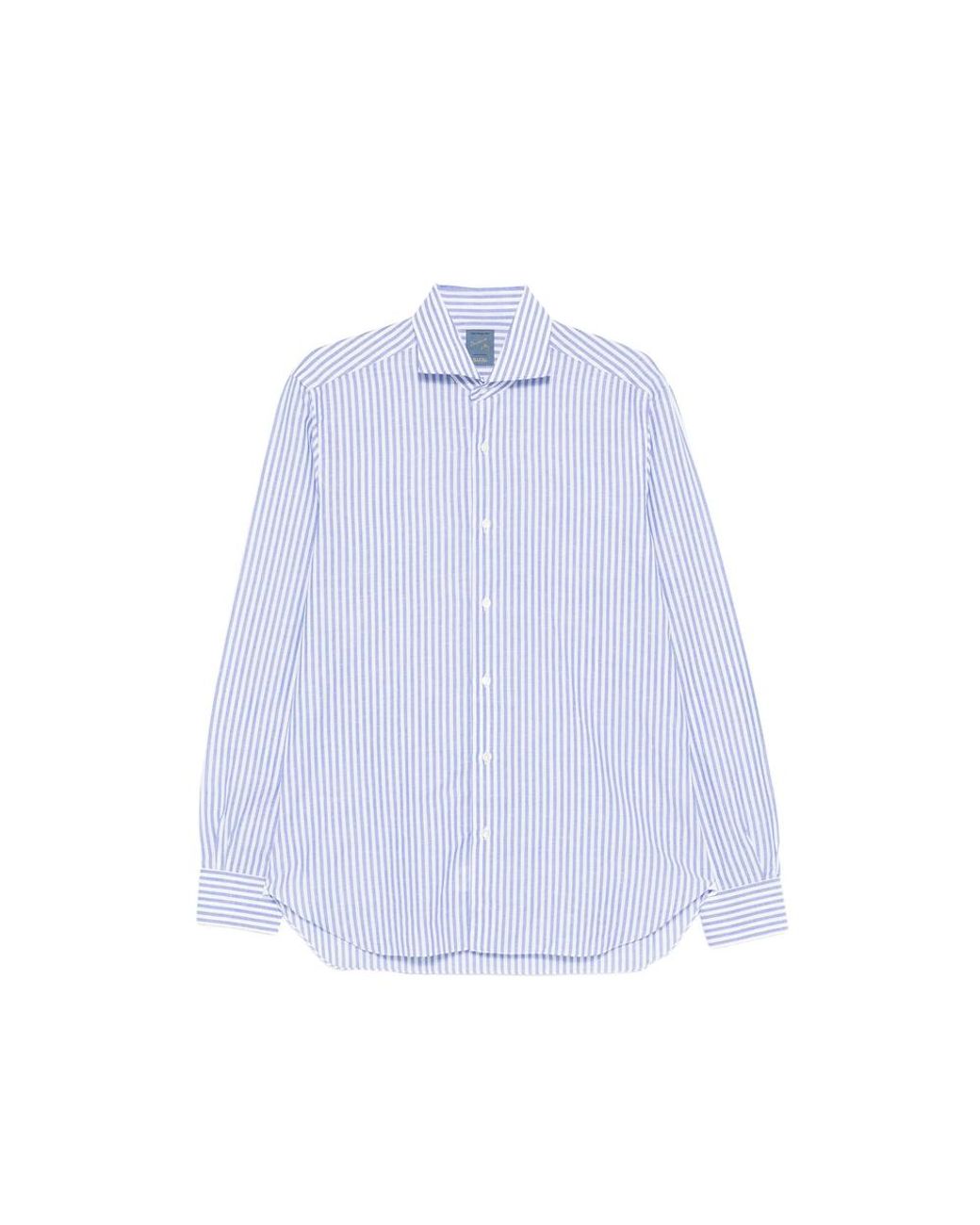 Barba Napoli Blue Striped Shirt for men